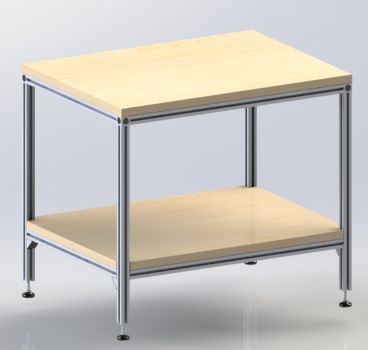 Tischgestell mit Stellfüßen
